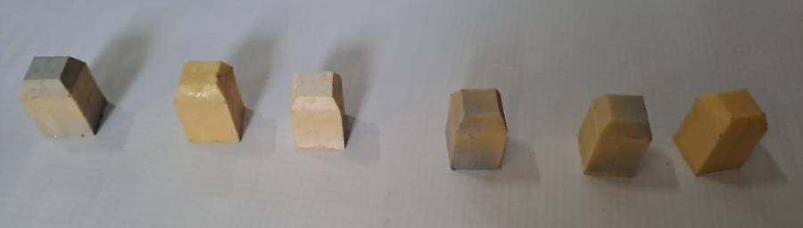 Model Trains HO 6 x Bridge Pillars (Unpainted)