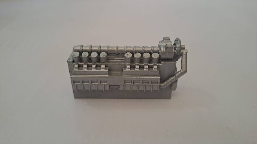 Model Trains HO-Scale - 1 x Engine Load Big V8- 77mm x 24mm x 40mm