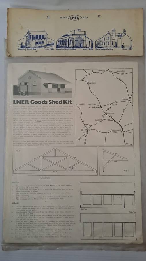 Model Trains 1:87 OO/HO 1 x Goods Shed Kit Building. (Carton)