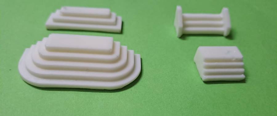 Model Trains 1:87 HO - 1 x Steps for buildings (x4) - Various