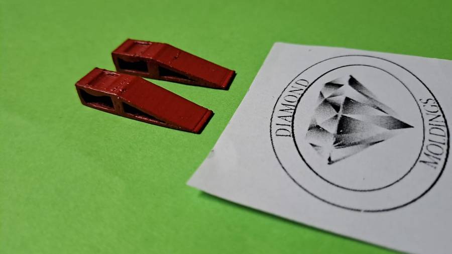 Model Trains 1/87 H0 - Ramps for Cars (x2, Red)