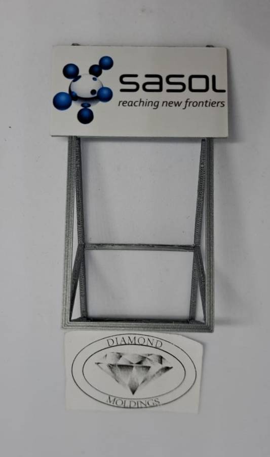 Model Trains HO 1 x Billboard 1950 + Sasol - 50mm x 41mm x 82mm