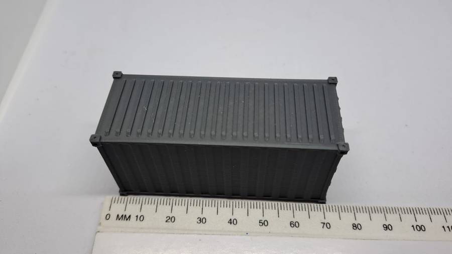Model Trains HO-Scale 1 x 3D Printed Container. 70 x 27 x 32mm