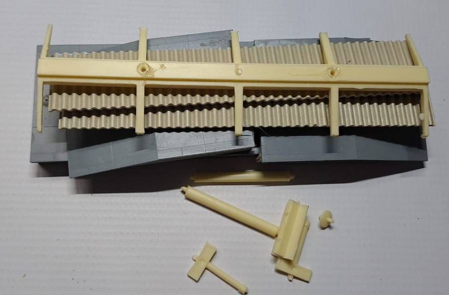 Model Trains H0 Scale 1 x Station Platvorm. 160 x 60 x 10mm Used Kit