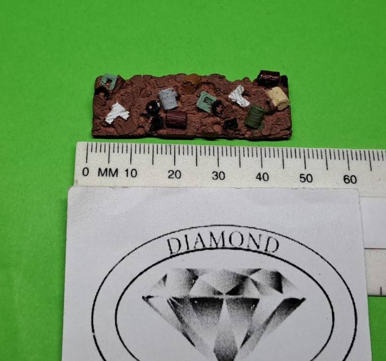Model Trains N Scale - Mineral Load - Minerals (x1) Apnold Ripido Scrap Metal (Short)- 47 x 15 x 5mm