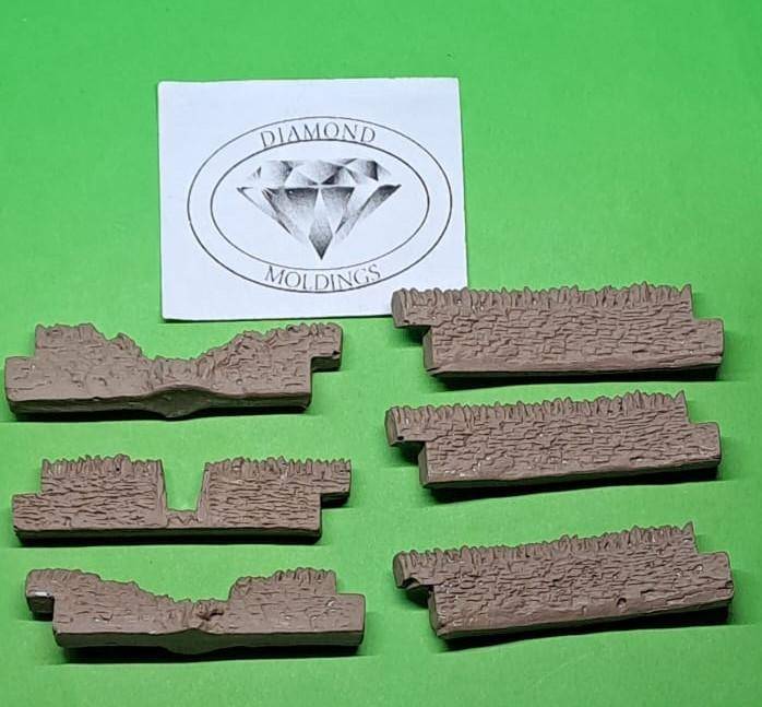 Model Trains HO - 1 x Hedges Set 2 Curved & Various (x6) - Various