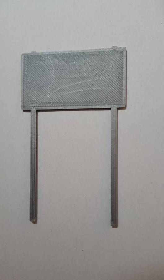 Model Trains HO 1 x Billboard - 1990 + Oros - 50mm x 3mm x 82mm (New board)