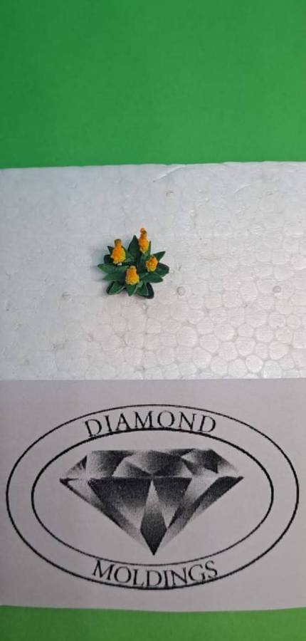 Model Trains HO - 1 x Aloe type 1 (yellow) - 13 diameter x 15mm