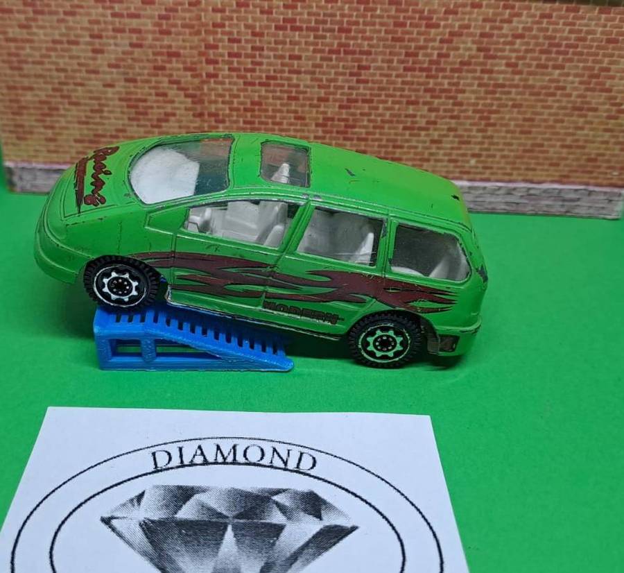 Model Trains 1/64 OO - Ramps for Cars (x2, Blue)