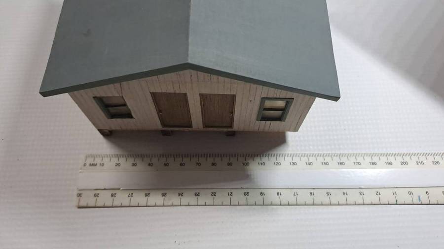 Model Trains HO 1 x House (Balsa Wood) 145mm x 140mm x 90mm