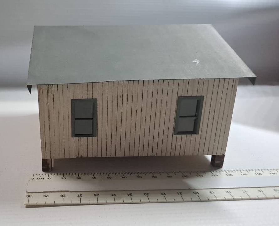 Model Trains HO 1 x House (Balsa Wood) 145mm x 140mm x 90mm