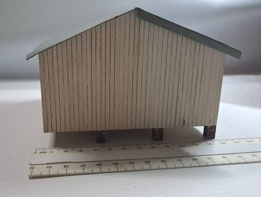 Model Trains HO 1 x House (Balsa Wood) 145mm x 140mm x 90mm