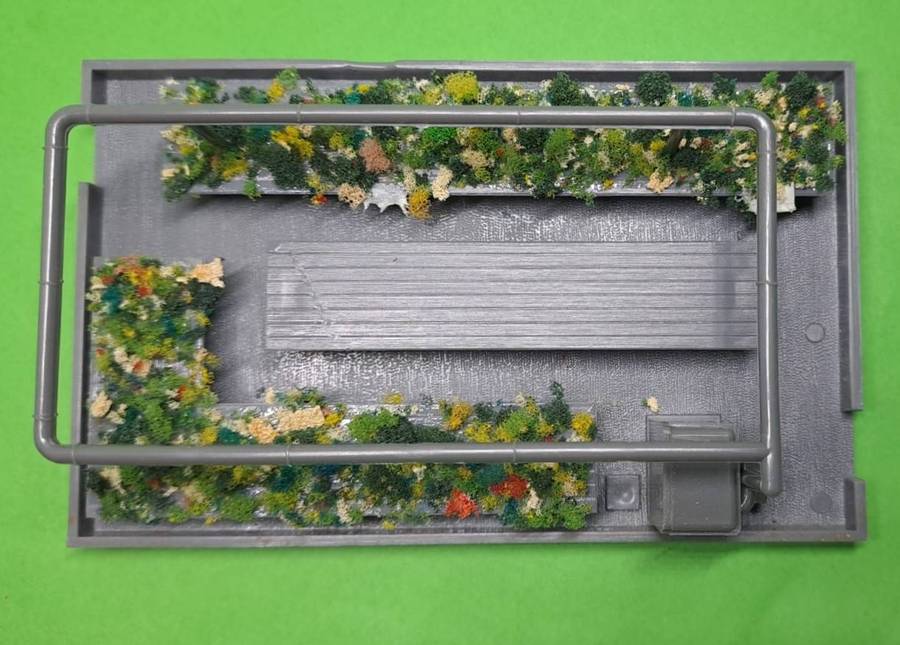 Model Trains HO 1 x Green House - 114mm x 68mm x 68mm
