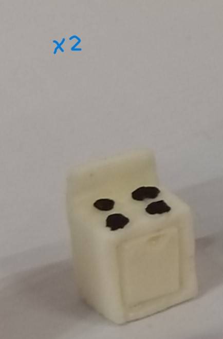 Model Trains HO-Scale - 1 x Stove (Pack of 2) - 9mm x 7mm x 13mm