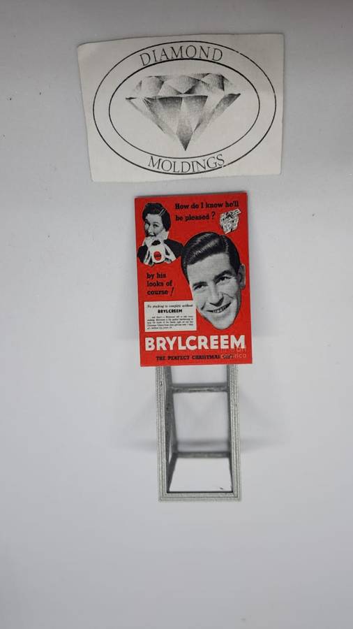 Model Trains HO 1 x Billboard 1900 + Brylcreem - 30mm x 41mm x 82mm