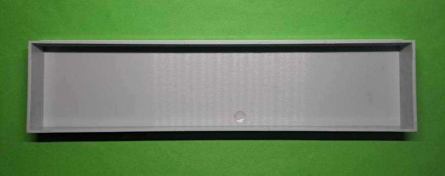 Model Trains H0/OO-Scale 1 x Platform section - Straight L200xW50xH15, grey plastic