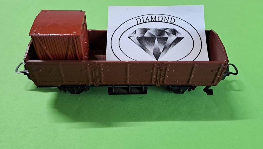 Model Trains HO 1 x Container Load - Container Very Small - 25mm x 25mm x 30mm