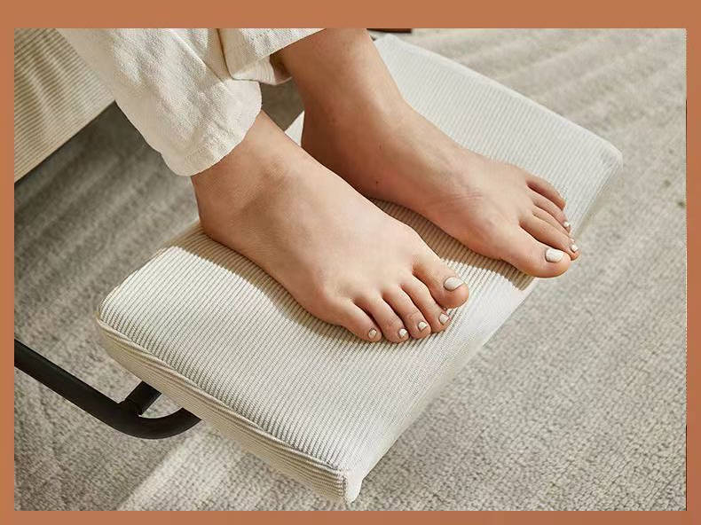 Lazy Sofa Floor Chair, 3-Position Adjustable Backrest - WHITE