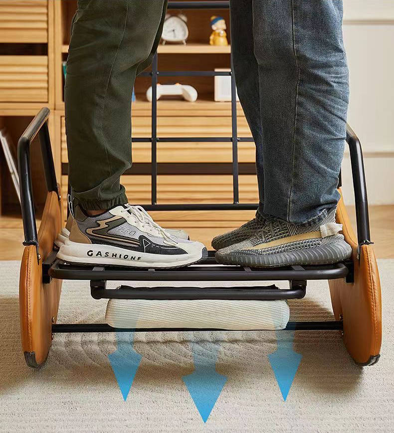 Lazy Sofa Floor Chair, 3-Position Adjustable Backrest - WHITE