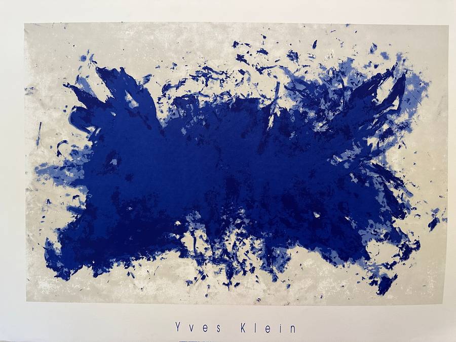 Silkscreen Print - Yves Klein, Hommage A Tennessee Williams - Size 100cm x 70cm