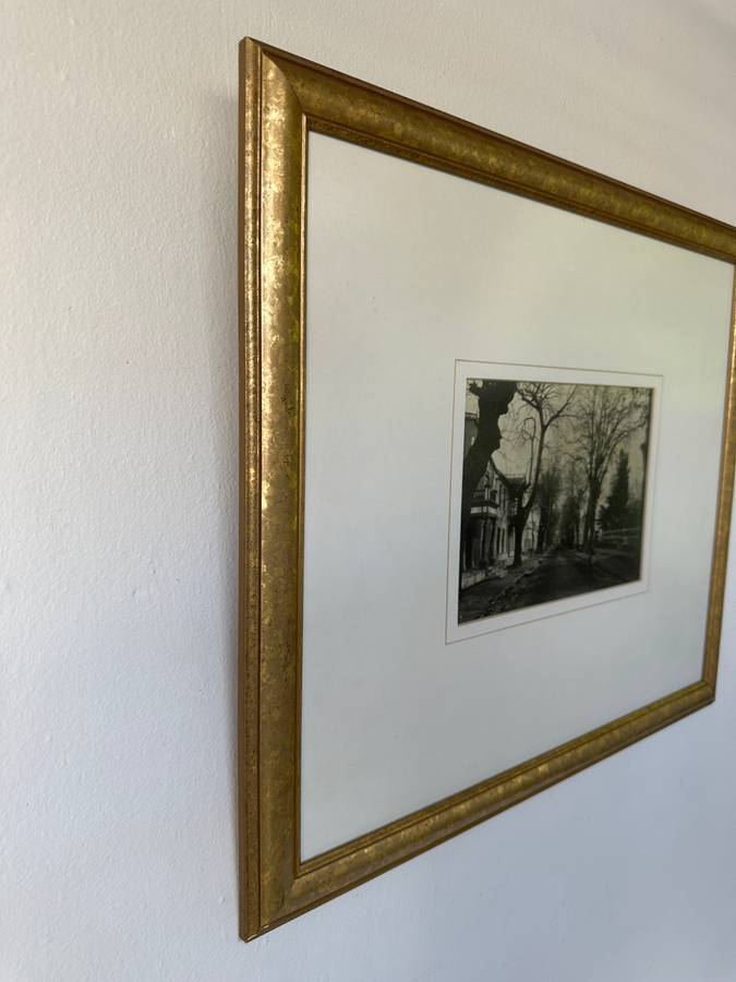 Framed Black & White Photographic Print, Stellenbosch Early 1900's - Finished Size 49cm x 42cm
