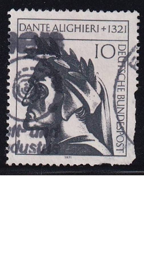 1971 The 650th Anniversary of the Death of Dante Alighieri, Germany.
