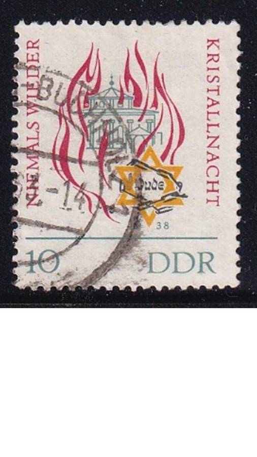 1963 The 25th Anniversary of the Crystal Night, DDR.