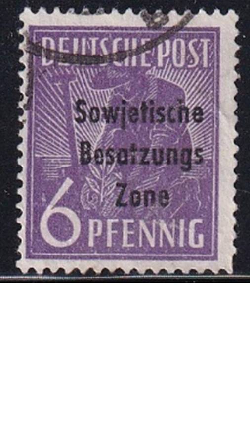 1948 Joint Allied Occupation Zones Stamps Overprinted "Sowjetische Besatzungs Zone"
