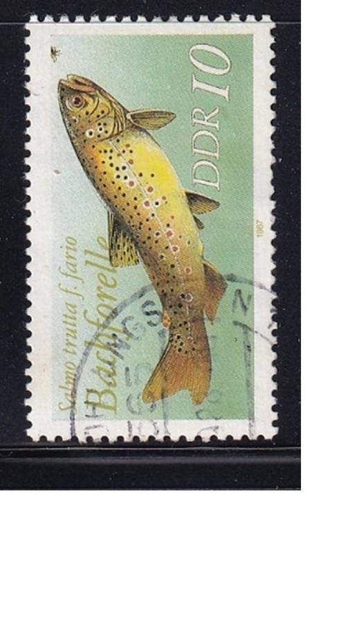 German DDR 1987 Freshwater Fish