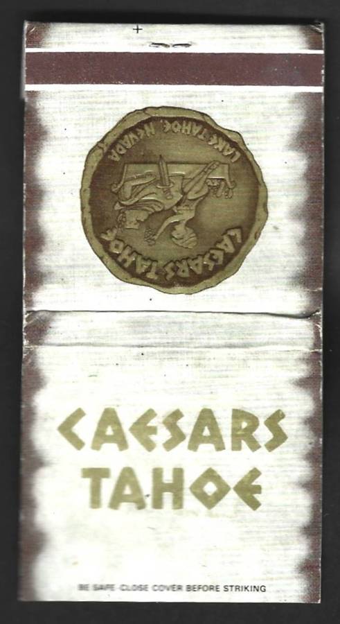 VINTAGE MATCHBOOK FROM CAESARS TAHOE, NEVADA
