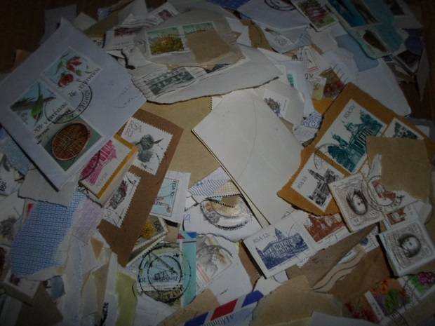 1000 Plus RSA Used Stamps on Paper