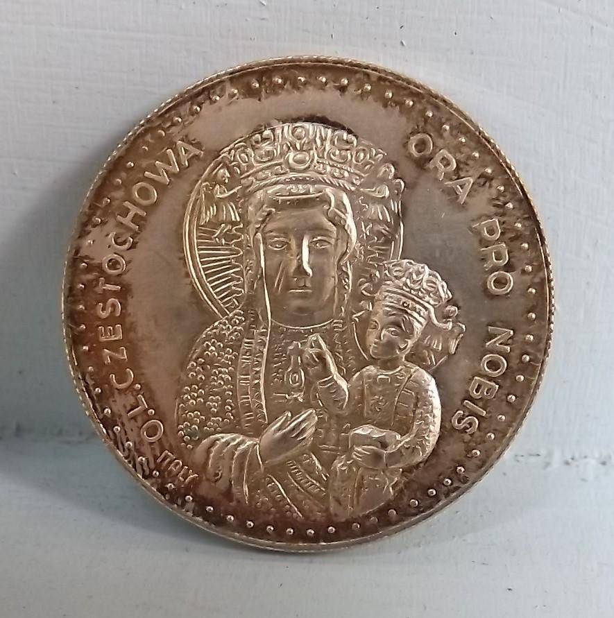 Crown size 1982 Pope JOHN PAUL II Wojtyla Black Virgin Częstochowa