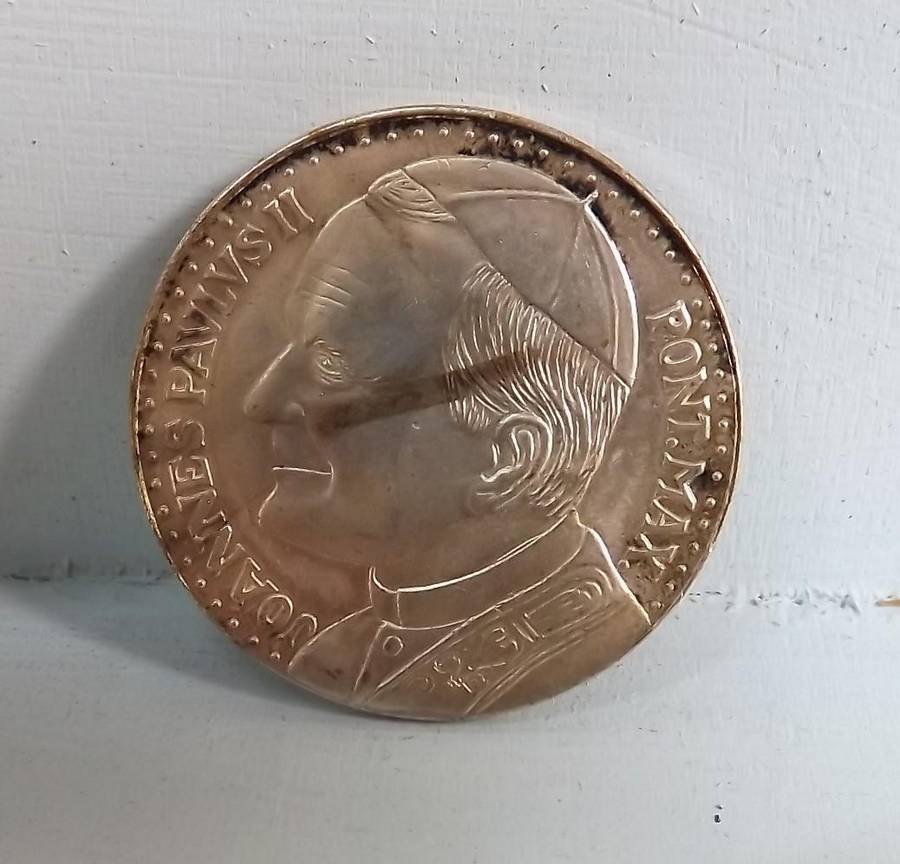 Crown size 1982 Pope JOHN PAUL II Wojtyla Black Virgin Częstochowa