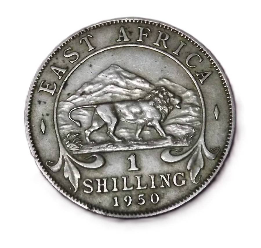 1950 Lion Of Kilimanjaro Shilling East Africa King George VI