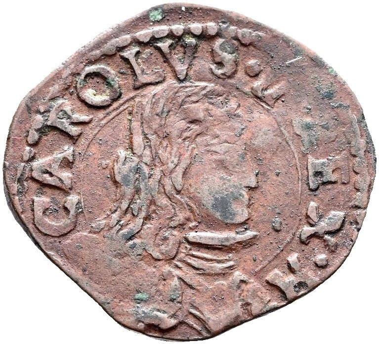 1675- 1700 Hammered Milan Carlos II Second period