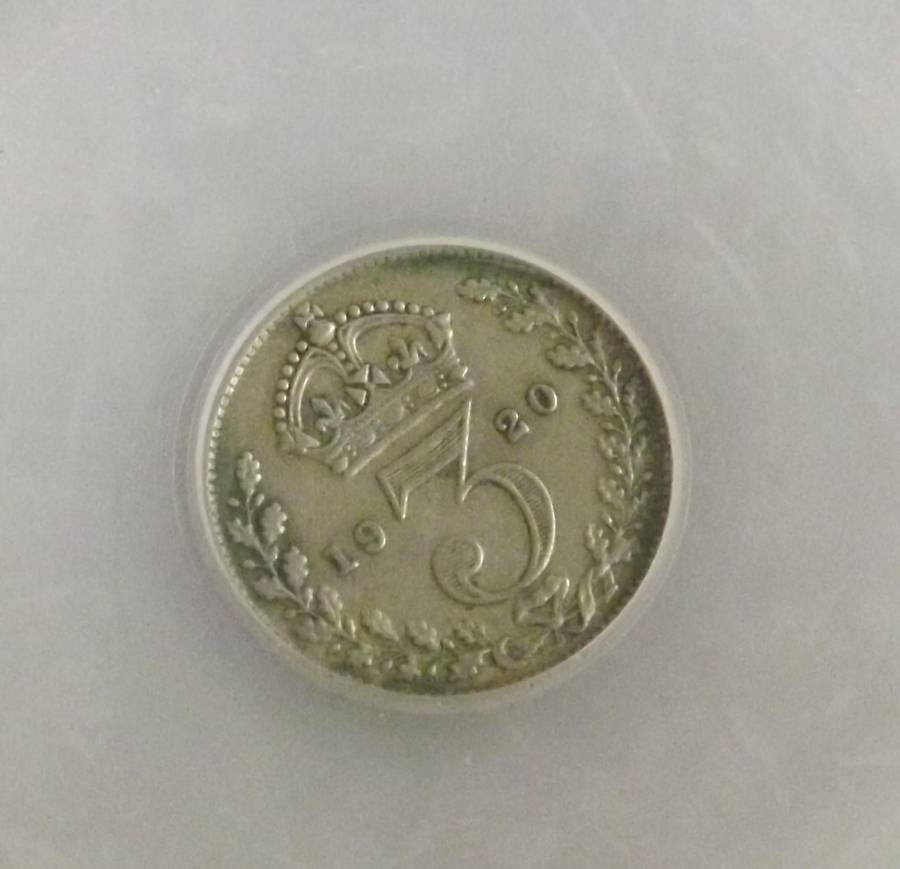 1920 XF-45  Great Britain 3 Pence George V