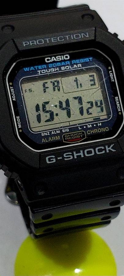 Casio G-Shock men`s wrist watch (G-5600E-1DR solar)