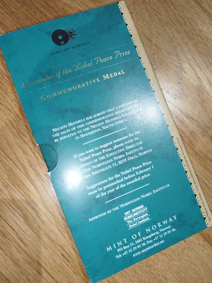 Mandela Commemorative Medal Silver 1oz (25000 units)