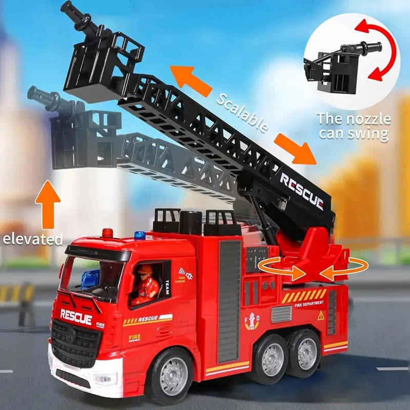 Remote Control fire truck with working lights and sound with working water spray