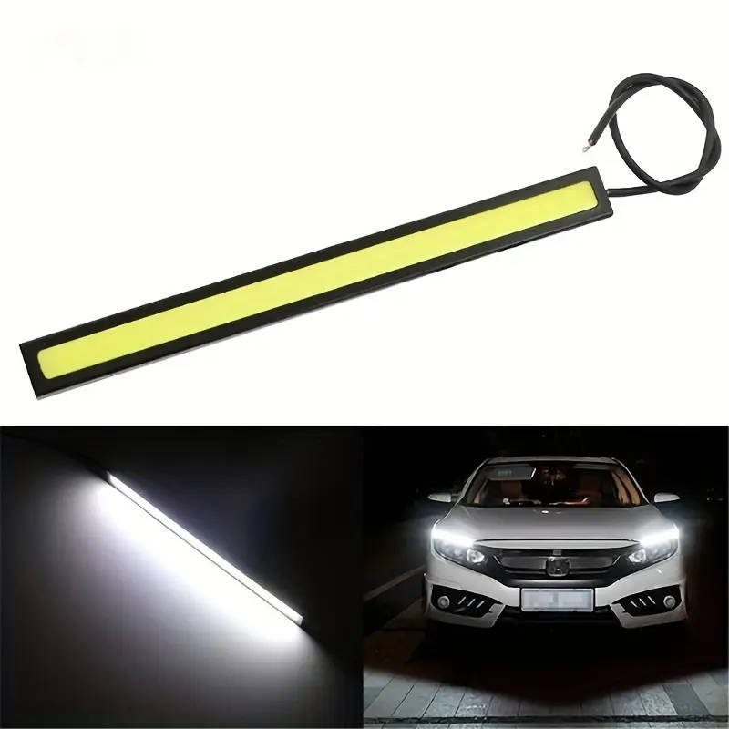 2Pcs 17cm Universal COB LED Car Daytime Running strip