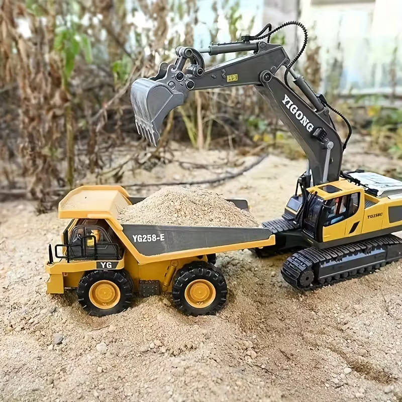 Remote controlled electric metal dump truck