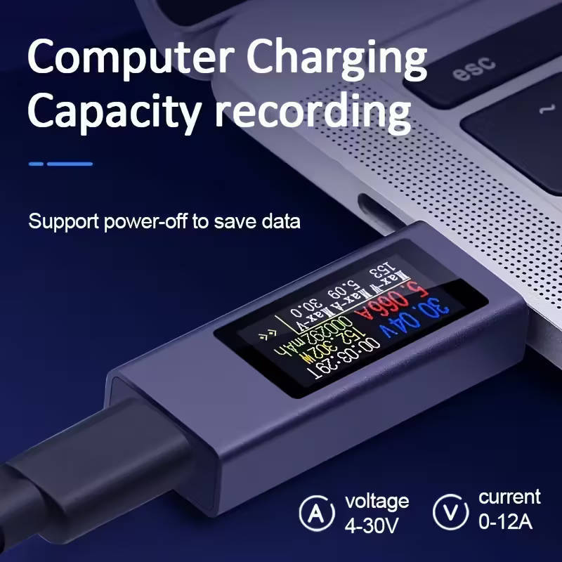 USB C voltage and current tester