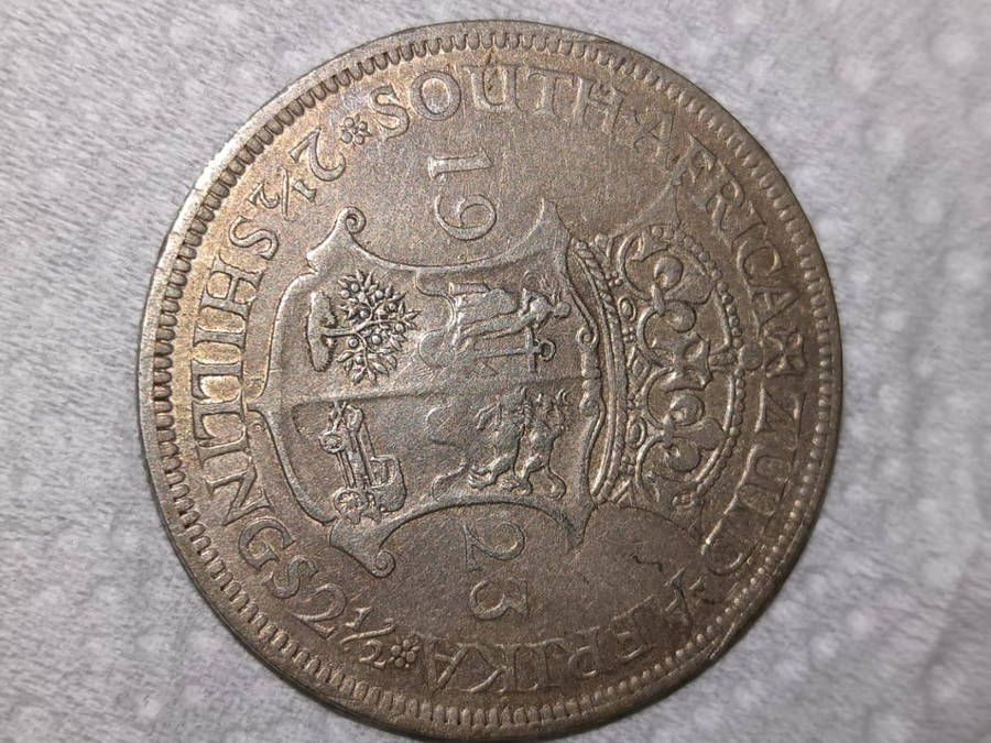 Coin 1923 2 and a half shillings. As per scan