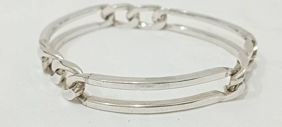 Sterling silver chunky bracelet