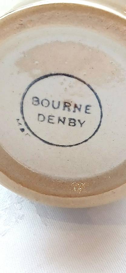 Vintage Bourne Denby ceramic pitcher or vase