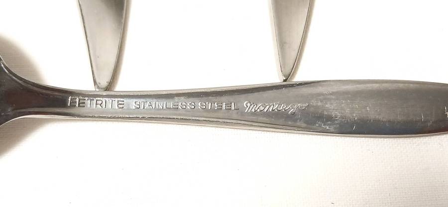 Vintage Eetrite stainless steel 'Montego' set