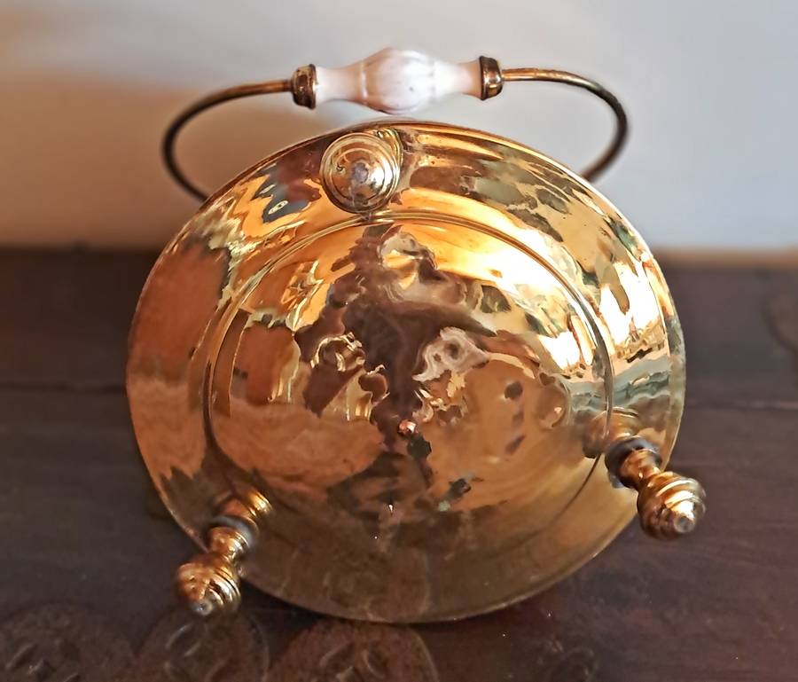 Stunning copper and brass "doofpot"