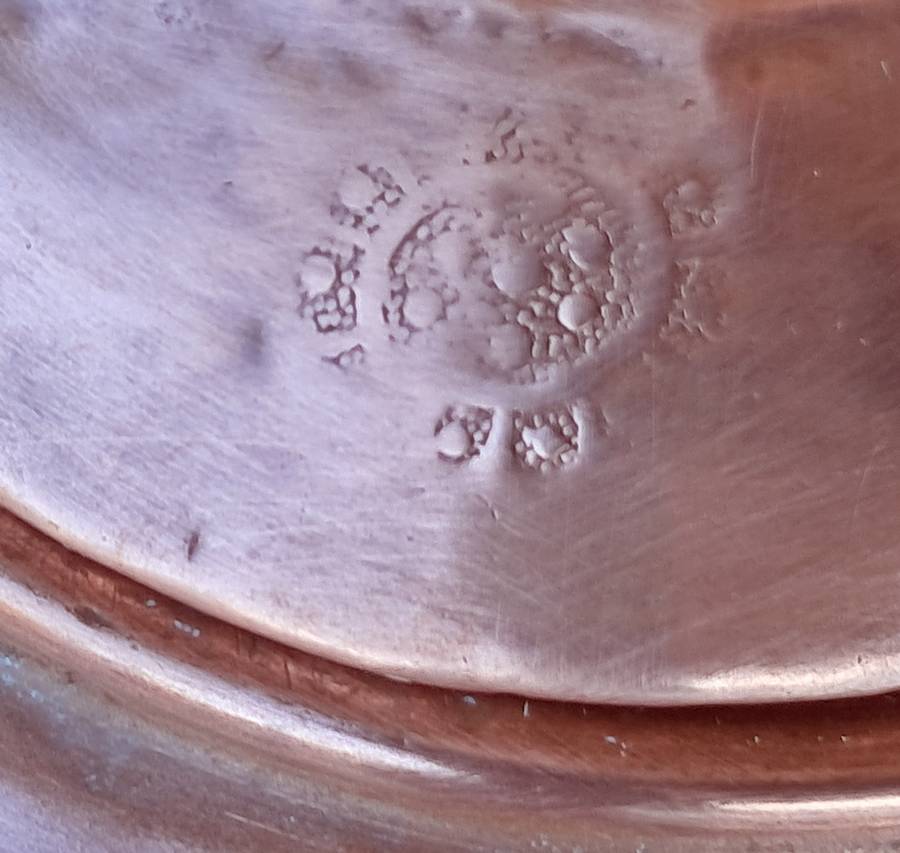 Antique copper kettle