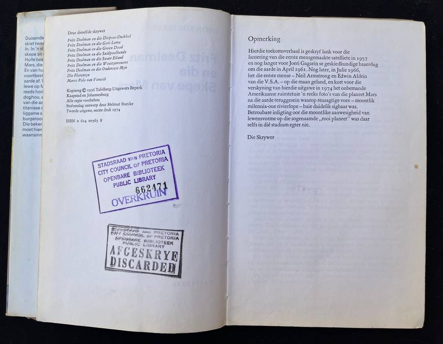 Fritz Deelman en die Skepe van Mars