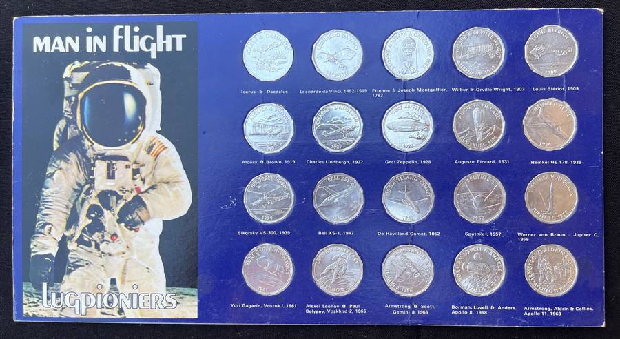 MAN IN FLIGHT. Shell collectable